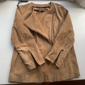 Dennis Basso Suede Tan Jacket size 1X